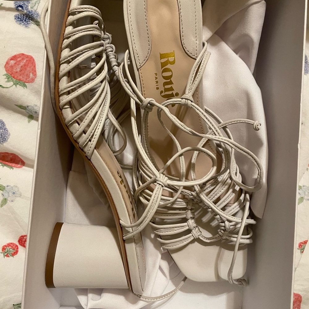 Rouje Juno sandals in Blanc